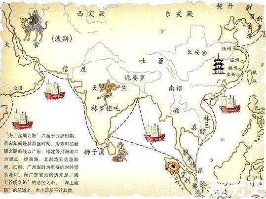 海上丝绸之路历史图片