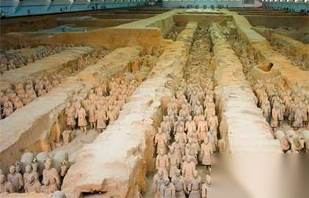 秦始皇建兵马俑历史图片