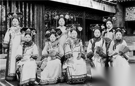 清朝宫女历史图片