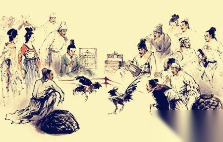 斗鸡历史图片