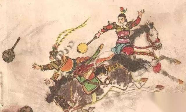 他乃岳家一小将历史图片