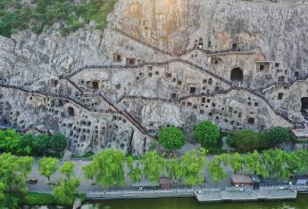 龙门石窟历史图片