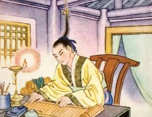 悬梁刺股历史图片