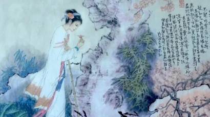 黛玉葬花历史图片
