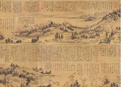 富春山居图历史图片
