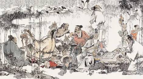 竹林七贤历史图片
