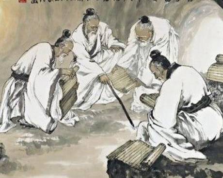 商山四皓历史图片
