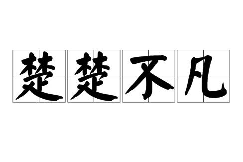 楚楚不凡历史图片