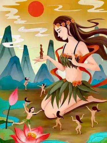女娲造人历史图片