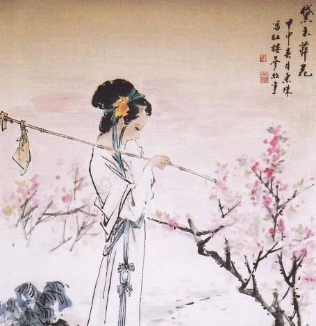 黛玉葬花历史图片