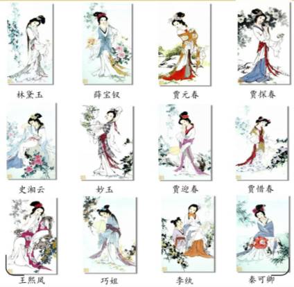 金陵十二钗历史图片