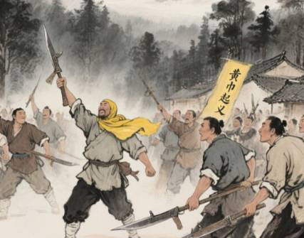 黄巾烈焰焚汉室历史图片